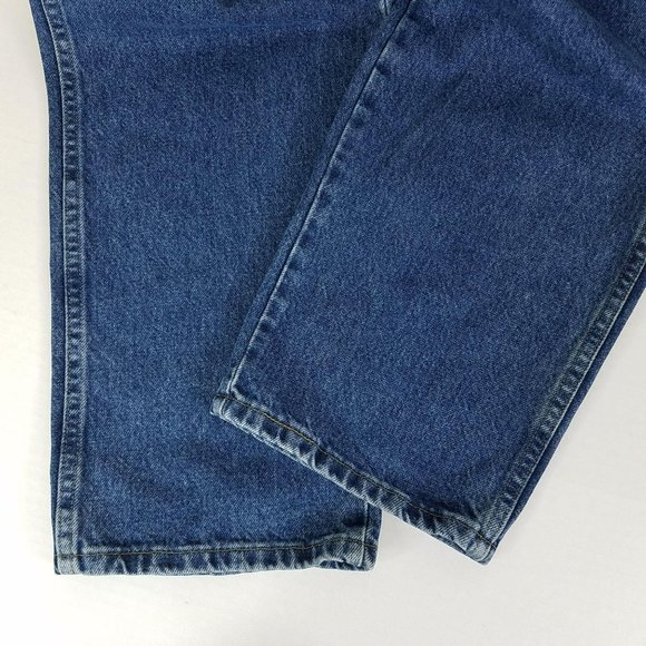 Wrangler Mens Jeans 42x30 Regular Fit 5 Star Straight Blue Denim - Picture 7 of 10